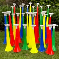 10 шт. разных цветов, трехсекционные удлиненные, 60 см.