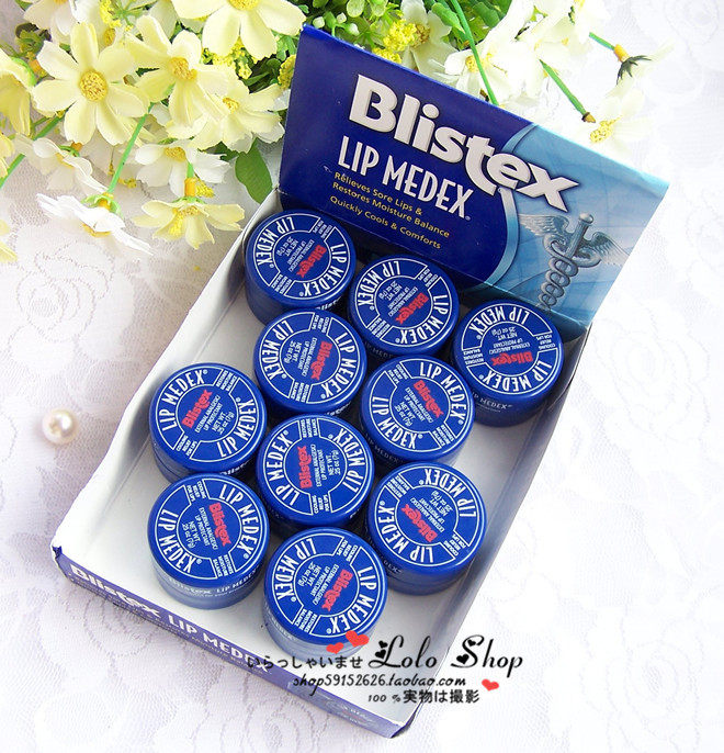 American Blistex belip small blue jar moisturizing lip balm moisturizing nourishing natural mint