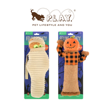 Cat kicks kicks toys PLAY USA voices disguising cat toys Halloween mummy pumpkin petisan