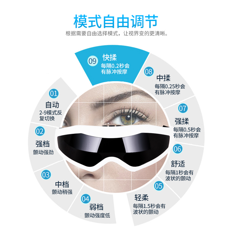 佳人仪眼部按摩器振动眼保仪缓解眼疲劳按摩眼预防近视去眼袋护眼