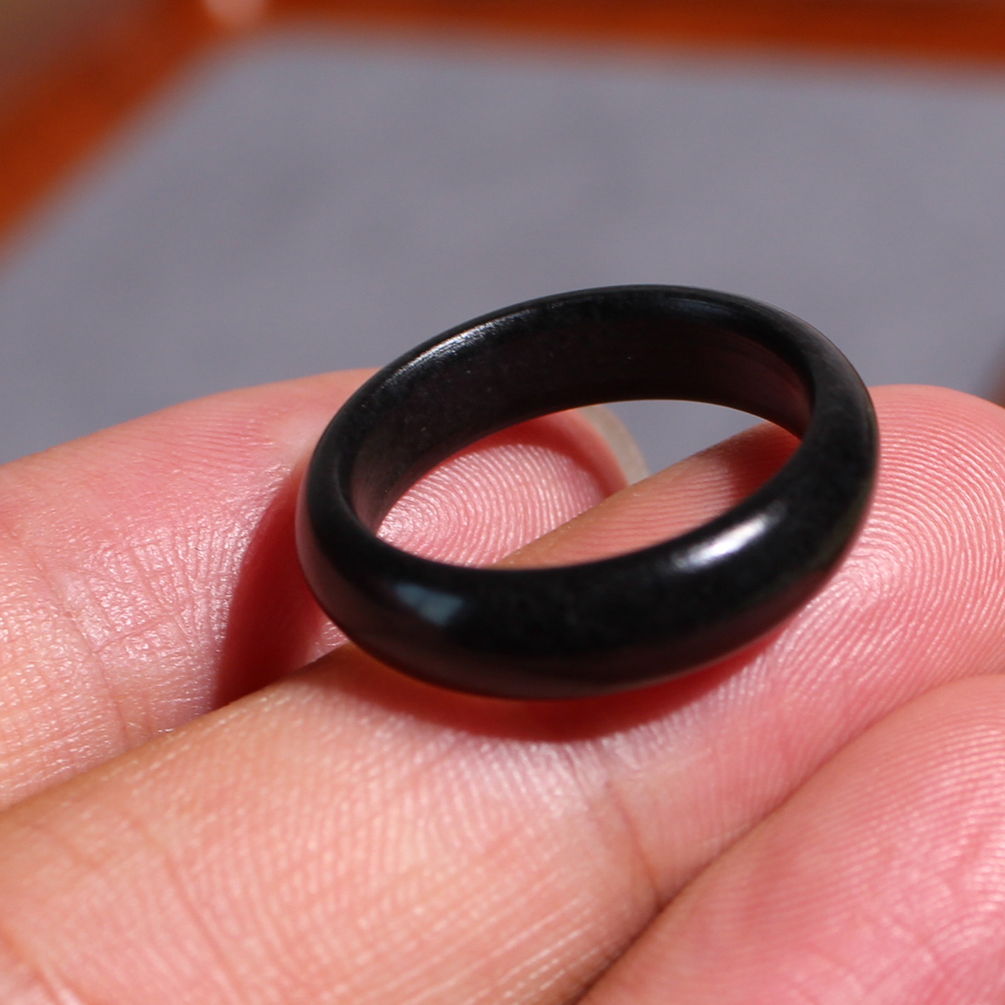 Yuxi Jewelry Hetian Jade Seed Material 18mm Ring Ring