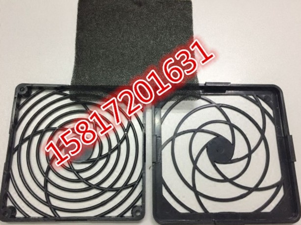 Rotary 120mm three-in-one plastic dust-proof mesh cover 12025 38MM cooling fan filter dust-proof mesh cover