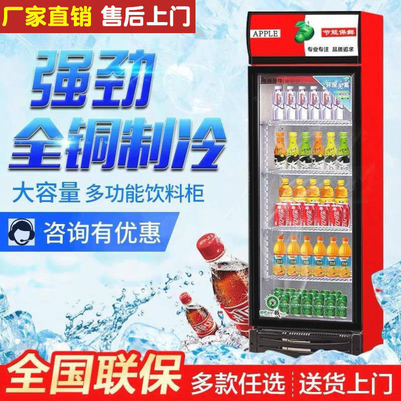 Refrigerated Cabinet Display Case Commercial Beer Drinks Cabinet Vertical Freezers Vegetable Preservation Cabinet Single Door Double Door Fridge Freezer