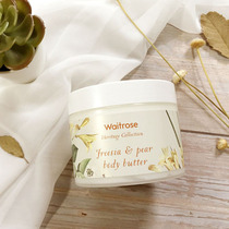 Waitrose Freesia and Pear Fragrance Body Cream Hydrating Moisturizing Body Frankincense Body Lotion 330ml