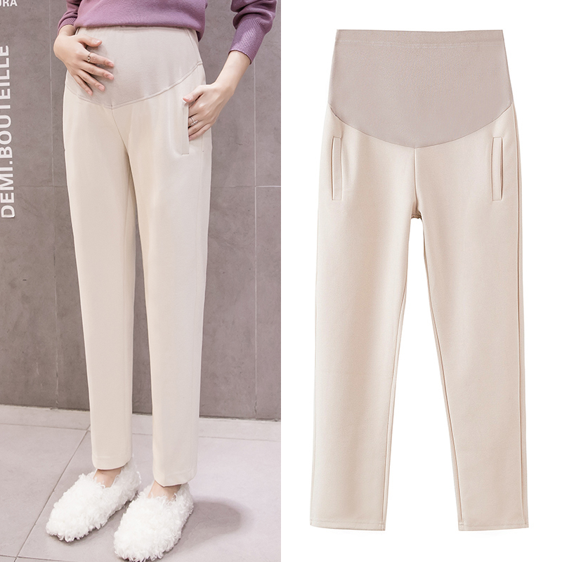 Pregnancy Woman Dress Autumn Winter Style Pants Pregnant with Pants Pregnant in the fall Outer wear Fashion Winter Long Pants Autumn Clothing Winter Clothing