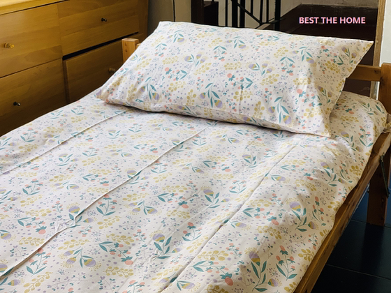 수출 주문 30/70 리넨 및 면화 블렌드 인쇄 침구 퀼트 커버 에어컨으로 채워진 실크면으로 채워