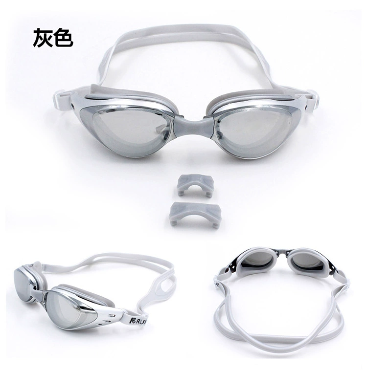 Kính bơi chính hãng unisex HD chống sương mù và chống tia cực tím thời trang HD 6 màu tùy chọn 6100 - Goggles bán kính bơi