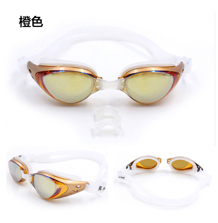 Kính bơi chính hãng unisex HD chống sương mù và chống tia cực tím thời trang HD 6 màu tùy chọn 6100 - Goggles kính bơi loại nào tốt