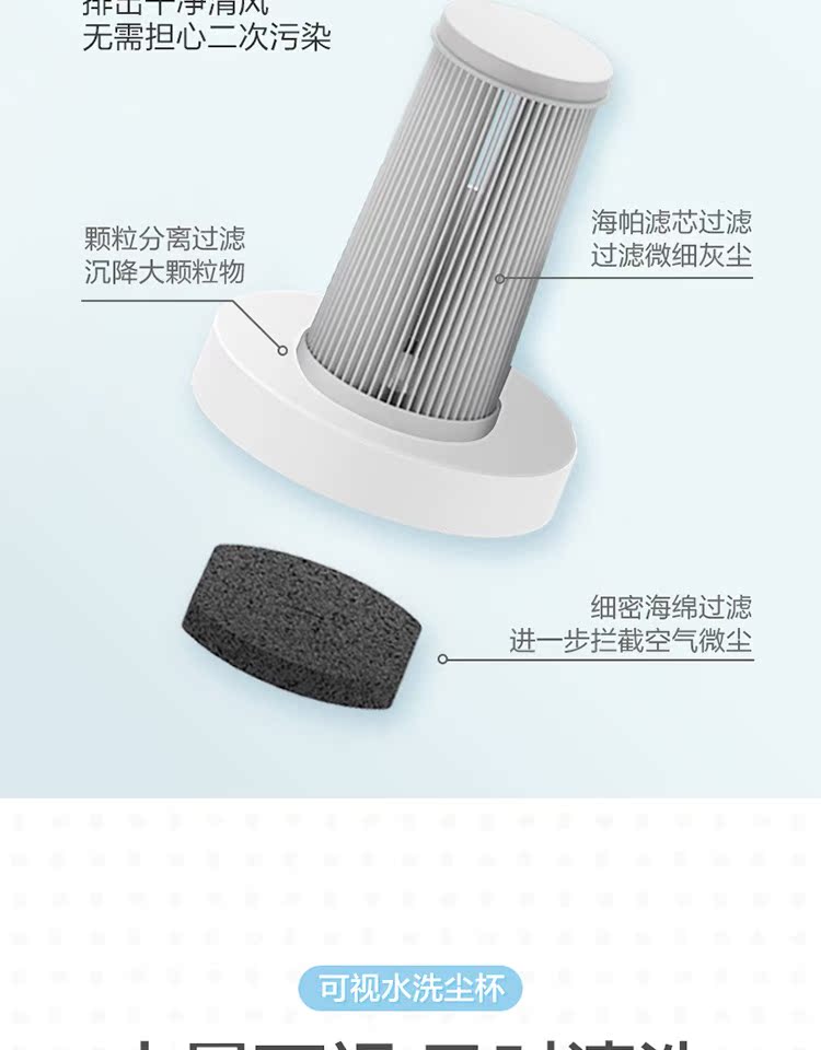Máy hút bụi gia đình nhỏ cầm tay câm điện công suất lớn hút xe thảm mạnh mẽ thu bụi - Máy hút bụi