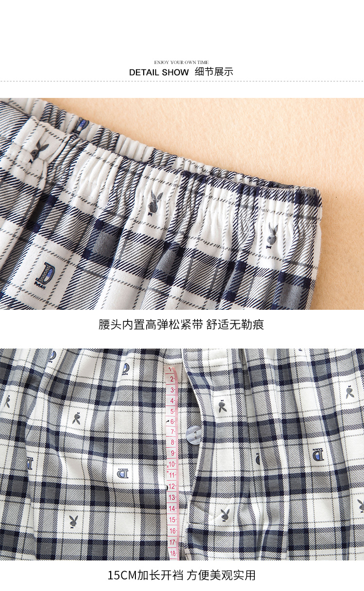 Cotton nam thanh niên kích thước lớn quần pyjama sống lỏng quần nam cotton đan giản dị nam trung niên quần pyjama dài quần áo unisex