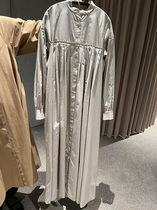 Japan Artsscience2022 years Spring new light grey Liandress 100% pure cotton comfortable dress