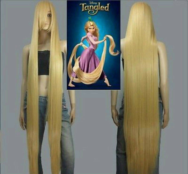 Ancient Costume Cosplay Fake Hair Golden Straight Hair 150cm Long Hair Princess with Side Bangs 1.5m Wig Ancient Costume Cosplay Fake Hair Golden Straight Hair 150cm Long Hair Princess with Side Bangs 1.5m Wig