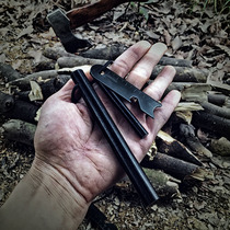 Outdoor flintstone field fire wilderness survival equipment tinder stick Small magnesium block waterproof multi-function ignition magnesium rod
