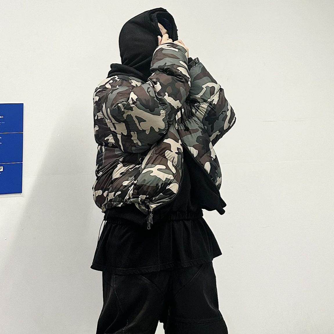 Project g/r winter camo cotton bomber jacket - reversible grailz