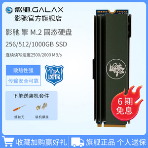 影驰擎512G 1TB M.2 NVME 2280 m2固态硬盘台式机笔记本SSD固态盘