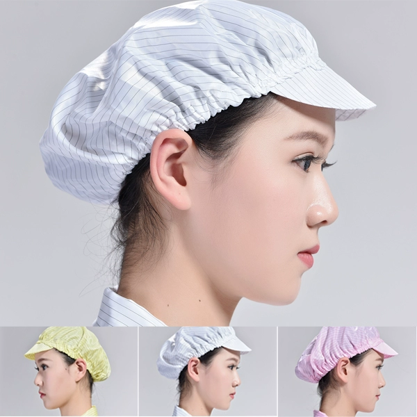 Mũ chống tĩnh điện, mũ chống bụi, mũ bảo hộ lao động cỡ lớn, mũ nữ công nhân, mũ chống bụi, mũ làm việc phòng sạch không bụi, mũ chống bụi nón y tế trắng mũ trùm đầu y tế mua ở đầu