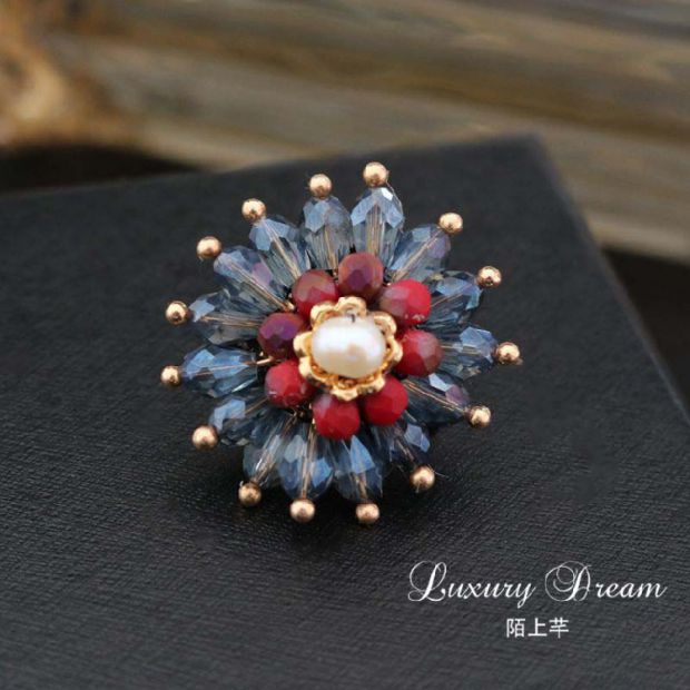 Trâm nữ phụ kiện áo chống ánh sáng pin nhỏ cổ áo kim cổ áo trang trí lụa khăn pin sửa huy hiệu cài áo