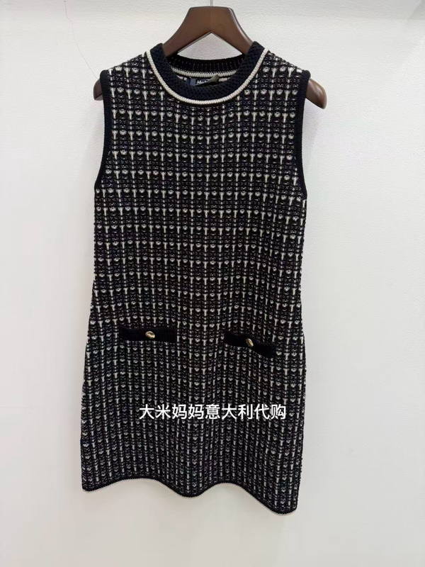 Maxmara Counter Model Smmdiva Wool and Cashmere Vest Dress S Series 26 Autumn/Winter