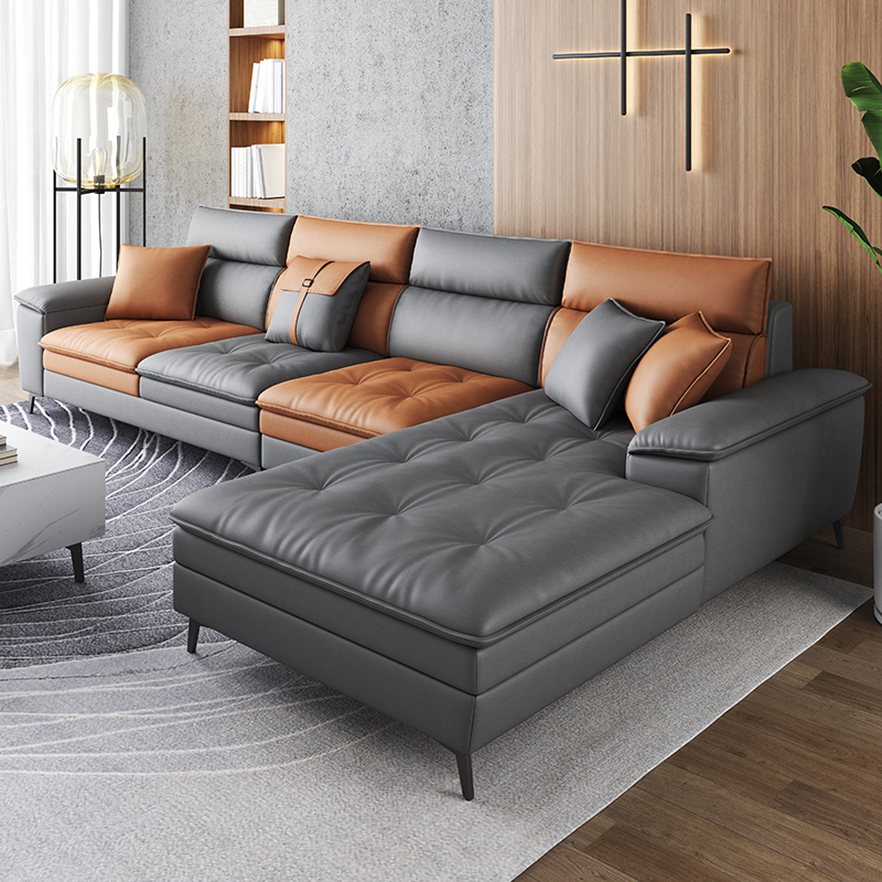 Modern simple technology cloth living room small apartment Nordic light luxury concubine combination 2021 New latex fabric sofa