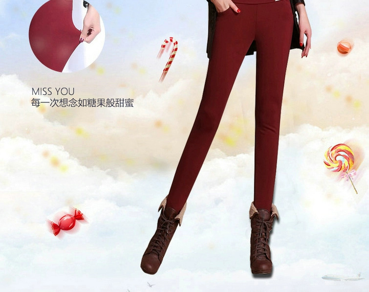 Mua một tặng một chiếc quần legging dày miễn phí cộng với quần nhung mặc quần mùa thu đông với quần nhung bó sát eo cao ấm áp
