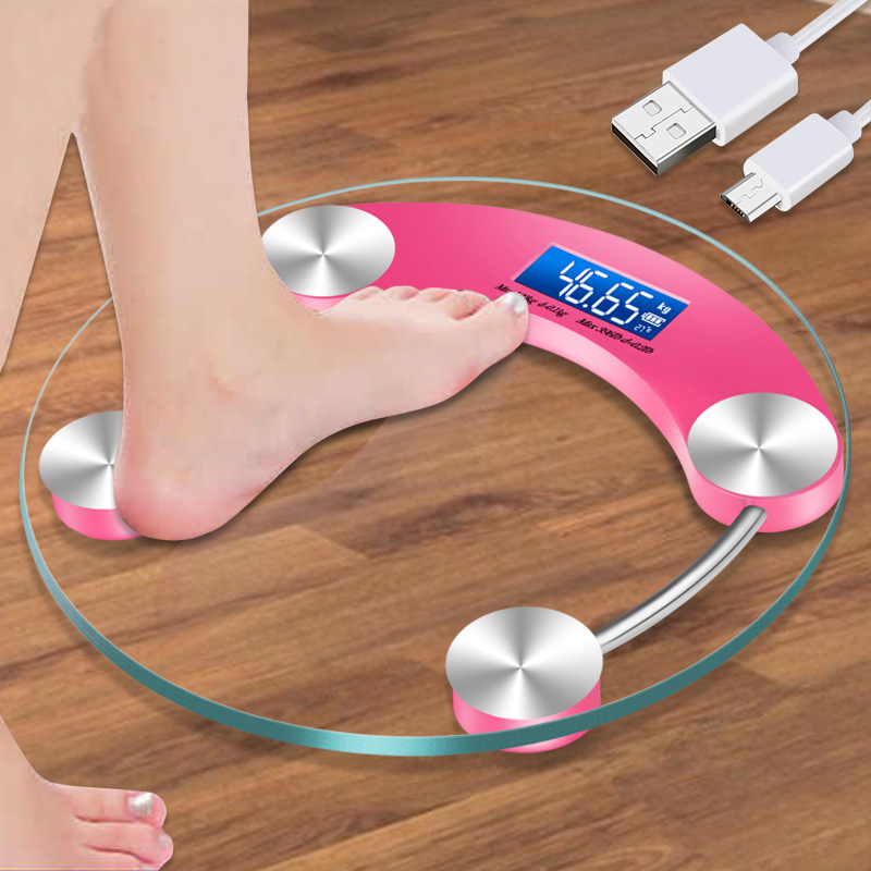 USB Rechargeable Electronics Says Weight Scales Precision Home Health Scales Body Scales Adult Weight Loss Weighing Scooters Quasi-Taobao