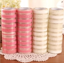 Korean stationery cute hipster transparent lace lace tape 10m small roll DIY decorative tape