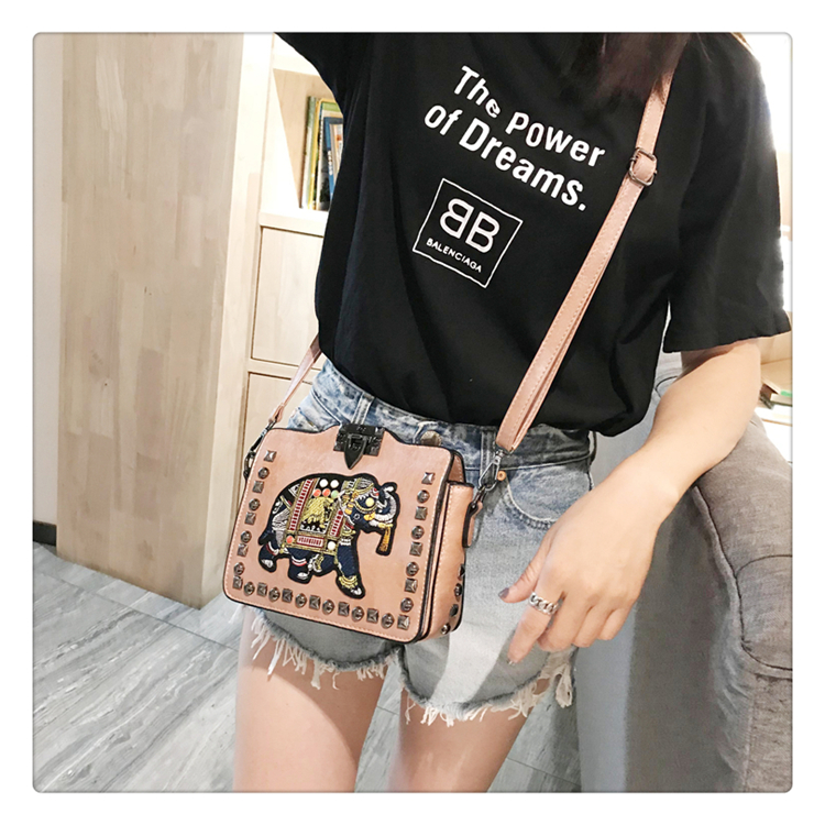Túi đeo chéo nữ cao cấp Pháp 2019 mới túi đeo vai retro thủy triều phiên bản Hàn Quốc của túi voi hoang dã Messenger - Túi xách nữ túi xách nữ đeo chéo