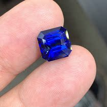 Caiyi jewelry 6 04ct Sri Lankan natural burnt royal blue sapphire bare stone high-end color treasure customization