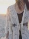 Bikini swimsuit cover-up women's jacket can be put into the water one-piece seaside beach sunscreen long lace hollow outer wear