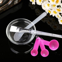 Adjusting Mask Powder Glass Small Bowl Make Mask Stick Brush Set Beauty Salon Beauty Makeup Facial Care Tools Makeup Spa