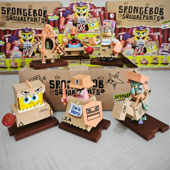Genuinely authorized spongebob squarepants brave big stage blind box trendy toy doll hand figure ornament big star ruffian boss