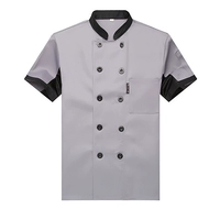 Серый черный воротник