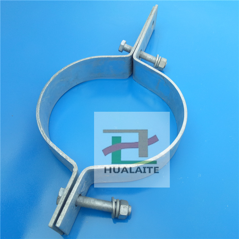 Hot-dip galvanized optical cable hoop rod with tension-resistant clamp fastener double long tail hoop ADSS optical cable fixing fixture