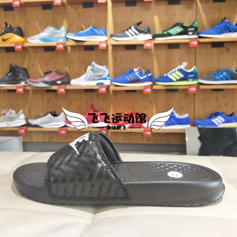 Mùa hè mới NIKE Nike từ kéo nữ khâu ngoài trời dép thể thao giải trí ngoài trời 343881-108-616 - Dép thể thao dép lê