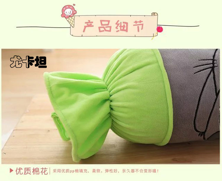 Gối kẹo dài dải hình trụ có thể tháo rời gối ngủ gối công chúa dễ thương Hàn Quốc đệm sofa sang trọng - Trở lại đệm / Bolsters gối để sofa