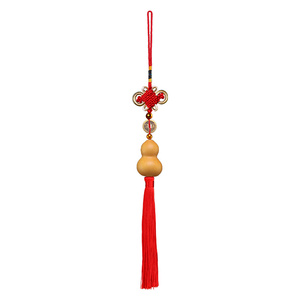 Gourd Pendant Natural Bottle Gourd Door Curtain Car Hanging Wall Chinese Knot Handicraft Crafts String Small Gift Orname