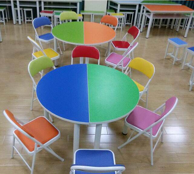 Set new round conference table creative negotiation table small conference table simple modern splicing training table student table