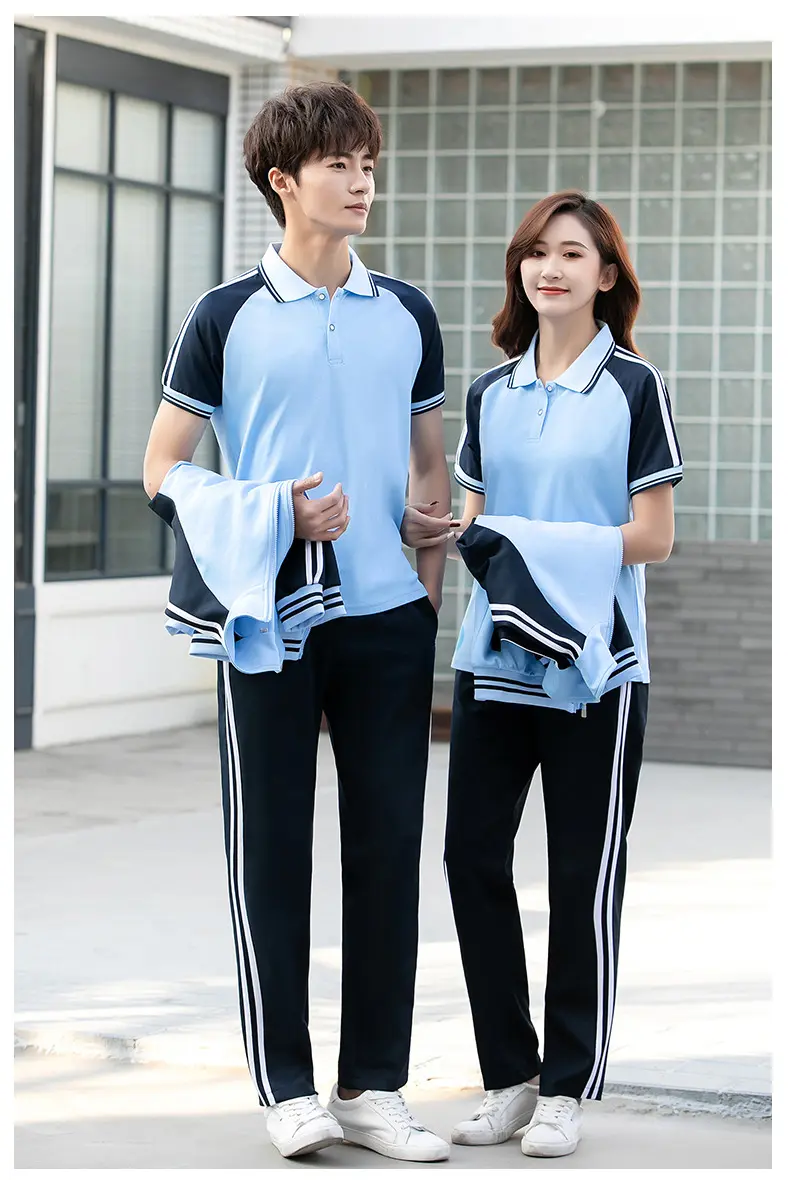 jk制服加工定制 中学生校服套装三件套高中生初中生班服外套宽松长袖运动服春秋装