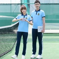 jk制服加工定制 中学生校服班服运动服夏季新款男女短袖套装初中高中学生校服棉
