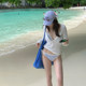 New Three-Point Bikini Long-Sleeved Cover-Up Split Swimsuit Women's Three-Piece Set Pure Lust Hottie Beach Vacation Swimwear