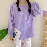 ZY-170#фиолетовый бархатный костюм Hyuna та же модель