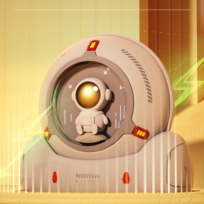 Space Capsule Astronauts Warm Hands Treasure Mobile Charging Two-in-one USB Portable Cartoon Warm Baby Christmas Gift