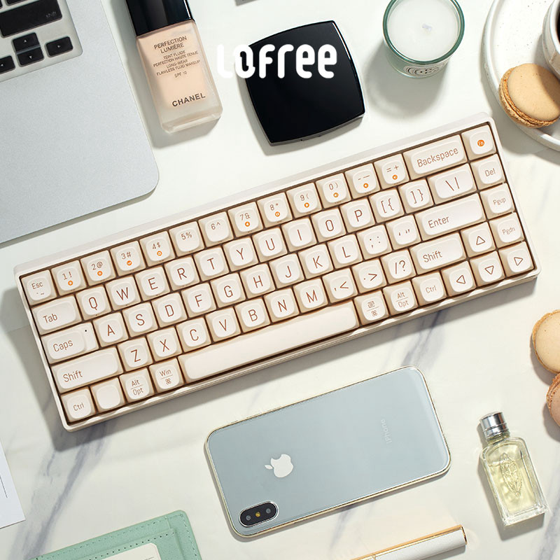 lofree Luofei Xiaoqiao wireless bluetooth mechanical keyboard gaming home office red axis laptop tablet
