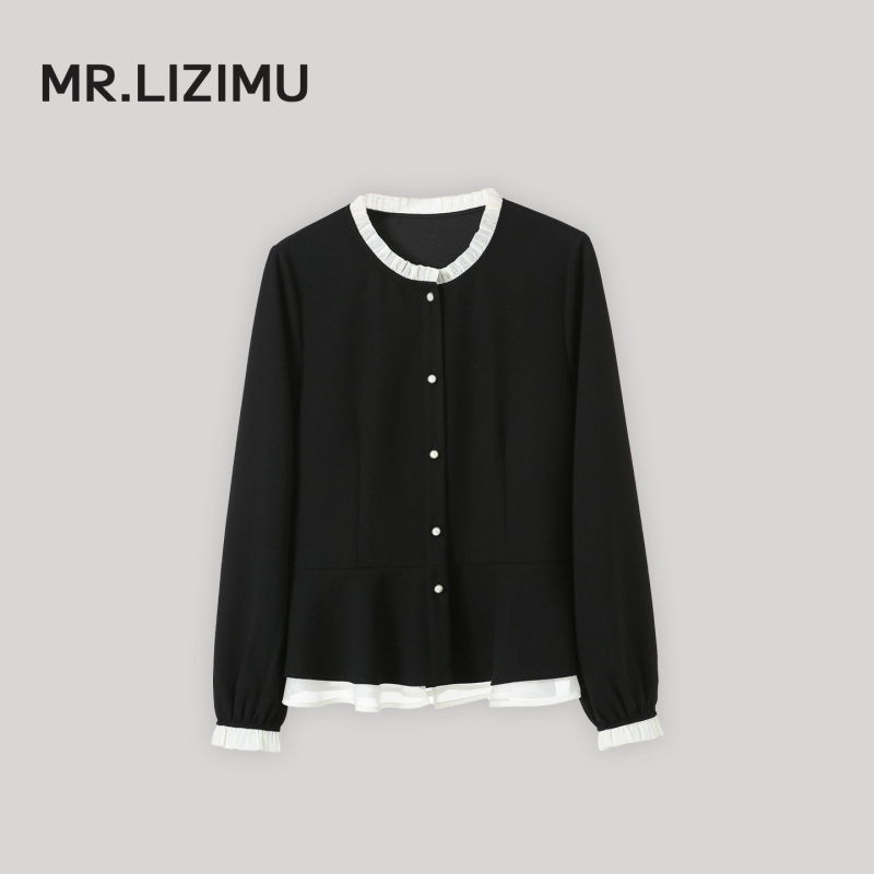 Mr. Li Zimu's Casual Versatile Long-Sleeve Shirt for Women, 2026 Autumn New Style, Loose Fit, Slimming, Age-Reducing Top Mr. Li Zimu's Casual Versatile Long-Sleeve Shirt for Women, 2026 Autumn New Style, Loose Fit, Slimming, Age-Reducing Top