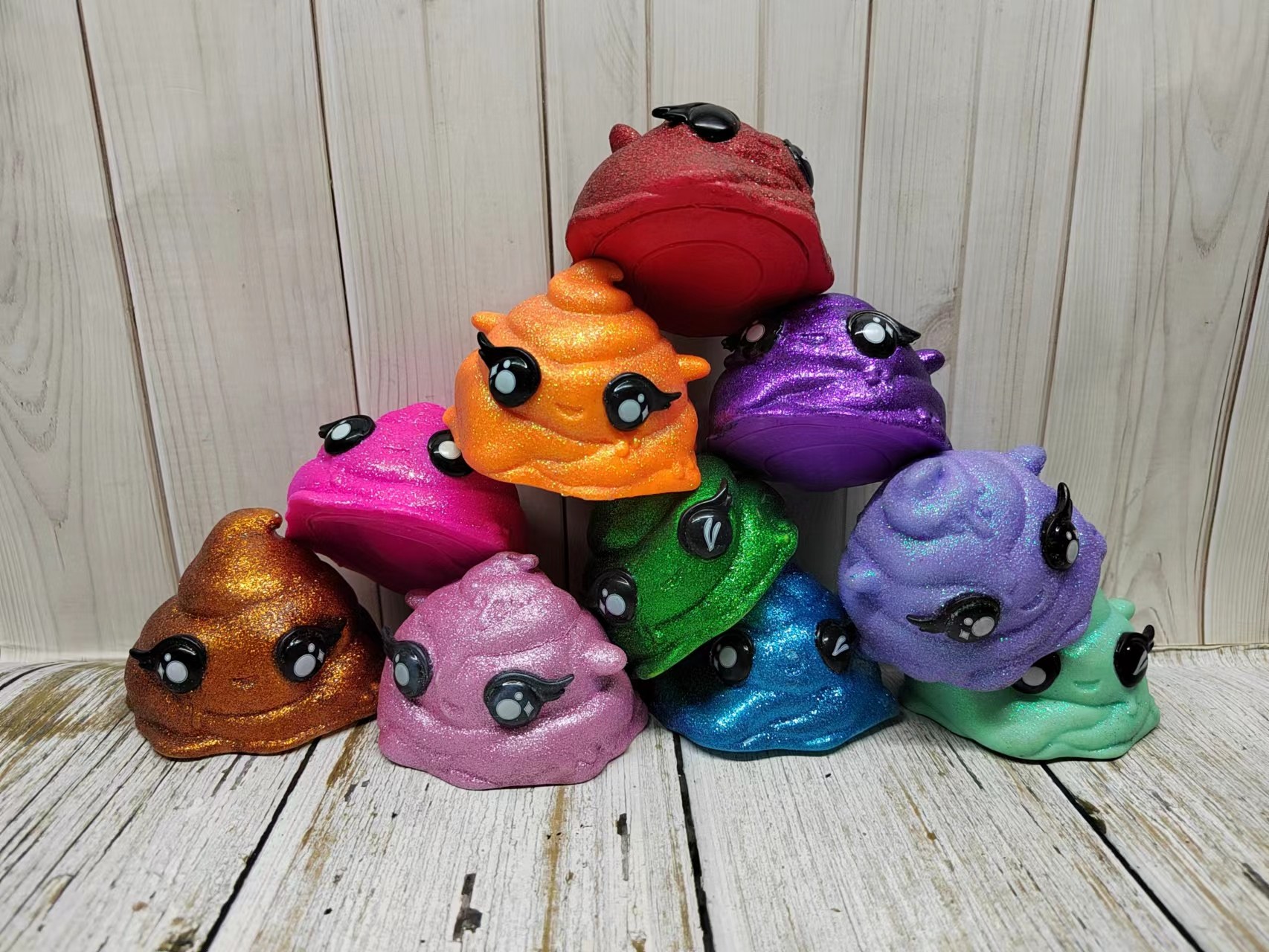 Export color slime crystal mud surprise cute unicorn poop blind box children handmade DIY toys