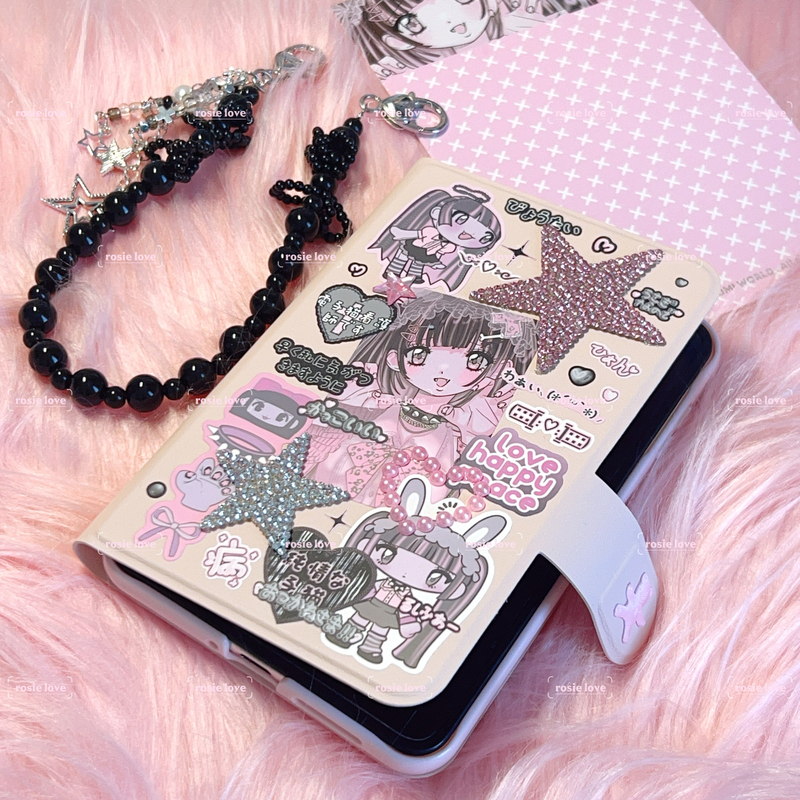 Rosie Love Sweet Cool Girl Pink Flip-Top Epoxy Phone Case Huawei Purax Non-Foldable Notebook Case Rosie Love Sweet Cool Girl Pink Flip-Top Epoxy Phone Case Huawei Purax Non-Foldable Notebook Case
