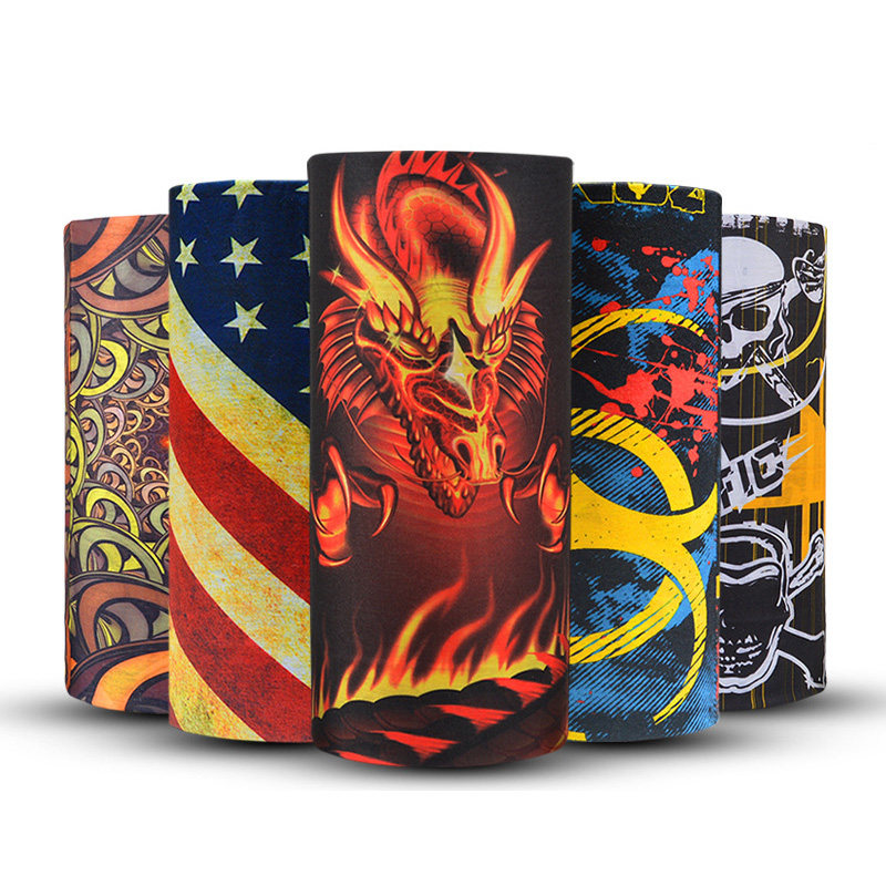 Outdoor riding 100 Seamless Magic Headscarf for male and female face masks windproof sandwalled neck sleeves Bike Scarves