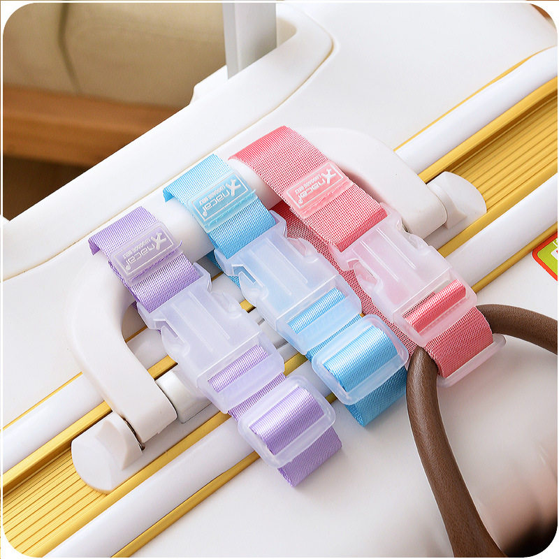 Suitcase external hanging buckle suitcase with suitcase Suitcase Bag Hanging Cingulum Bag Strap Luggage Strap Tying Rope Reinforcement With Contructable Strap