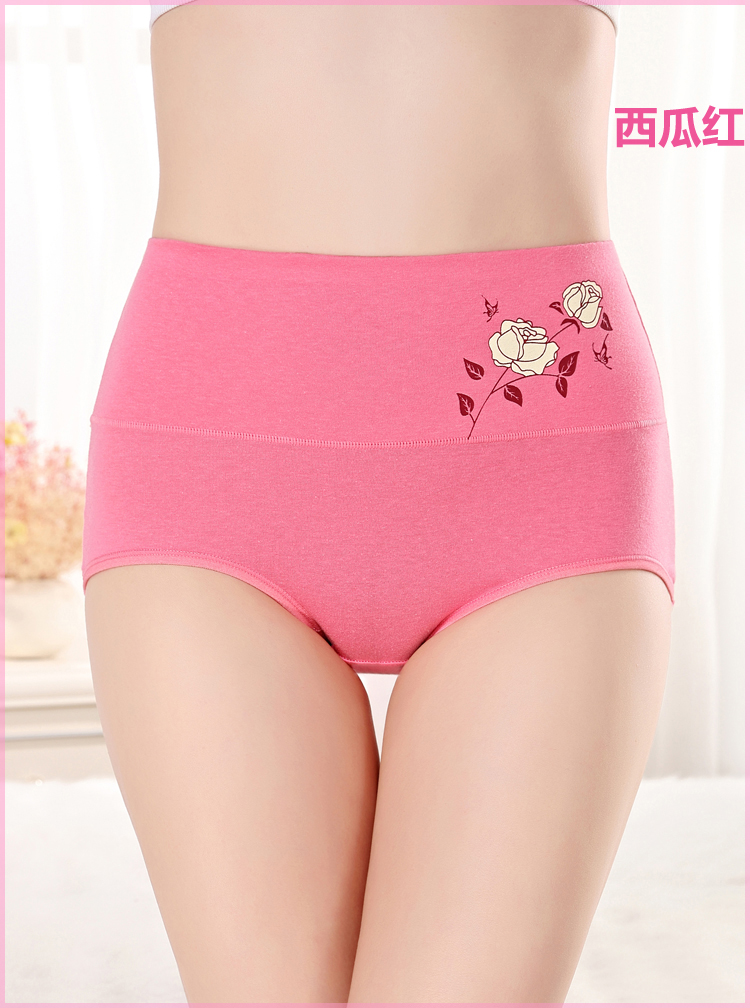 4 4 màu cao eo của phụ nữ đồ lót cotton bụng hip gợi cảm in cotton cotton tóm tắt shop đồ lót cao cấp