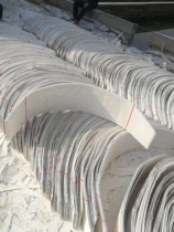 Silviculture board barren mountain greening and breeding inorganic fiberglass fish scale board